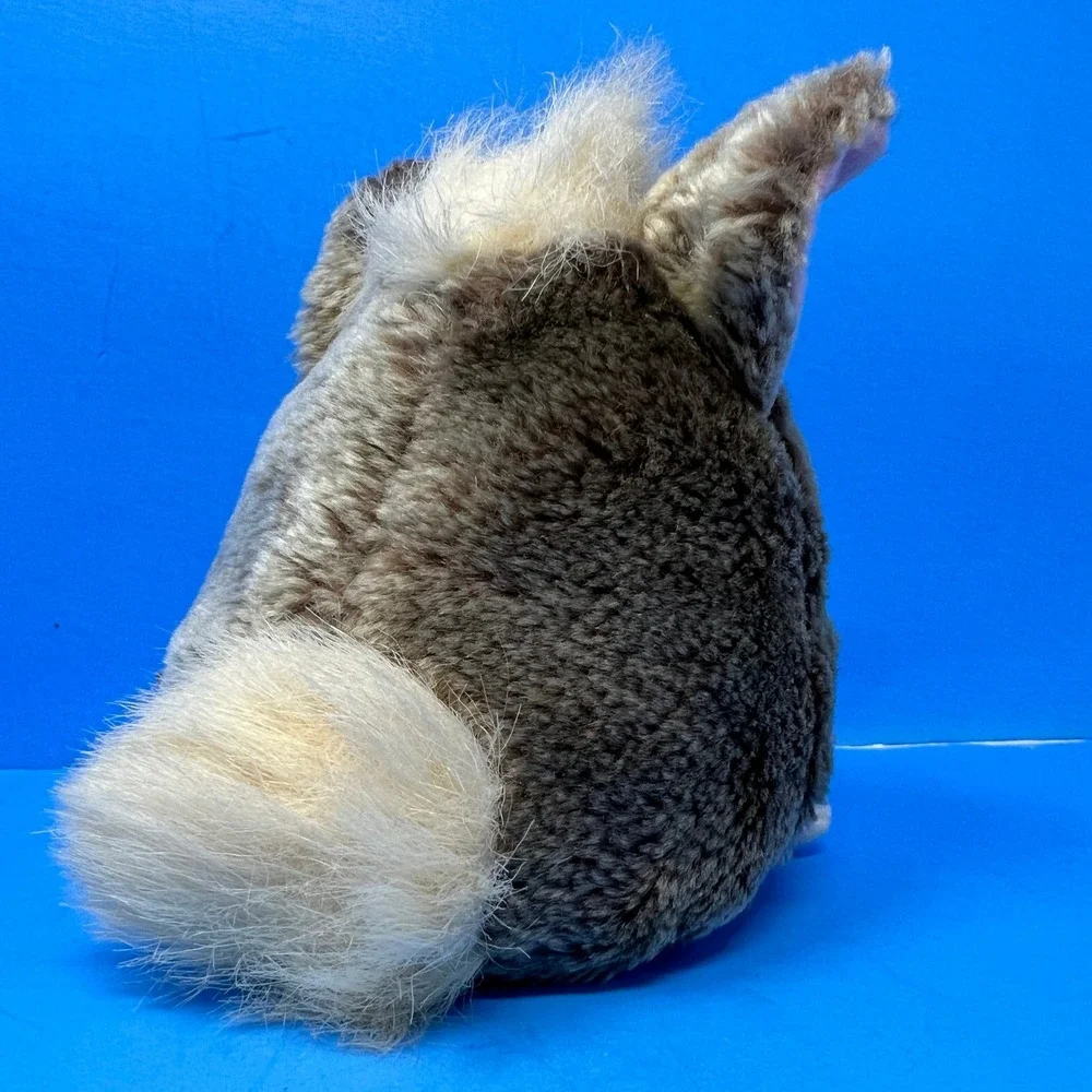 Tiger Furby Buddies 4 Inch Grey Owl Vintage 1999 Bean Bag Plush Toy
